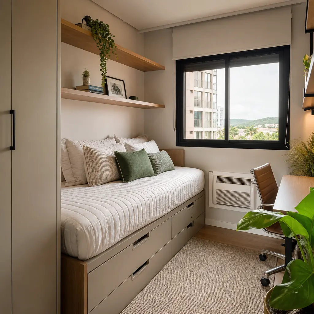 Como decorar quarto pequeno começando pelo que realmente importa
